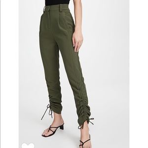 Aje olive interlace pants